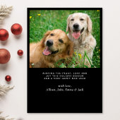 エレガントクリスマス赤（鳥）ショウジョウコウカンチョウフォトブラック シーズンカード