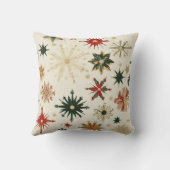 エレガントクリスマス金ゴールドの雪の模様 クッション (裏面)