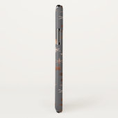 エレガントクリスマス雪片パターンバラ金ゴールド Case-Mate iPhoneケース (裏面/右)
