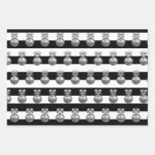 エレガントクリスマス飾り ラッピングペーパーシート (正面3)