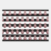 エレガントクリスマス飾り ラッピングペーパーシート (正面2)