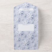 エレガントクリスマス3写真あいさつQRホリデーカード オールインワン招待状 (外側)