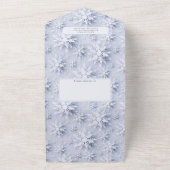 エレガントクリスマス4フォトグリーティングホリデーカード オールインワン招待状 (外側)