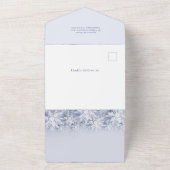 エレガントクリスマス4フォトグリーティングホリデーカード オールインワン招待状 (外側)