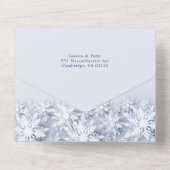 エレガントクリスマス4フォトグリーティングホリデーカード オールインワン招待状 (裏面)