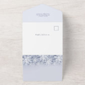 エレガントクリスマス4写真あいさつQRホリデーカード オールインワン招待状 (外側)