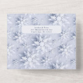 エレガントクリスマス7写真あいさつQRホリデーカード オールインワン招待状 (裏面)