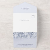 エレガントクリスマス7写真グリーティングホリデーカード オールインワン招待状 (外側)