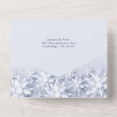 エレガントクリスマス7写真グリーティングホリデーカード オールインワン招待状 (裏面)