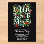 エレガントクリスマス アクリル招待状 (正面)