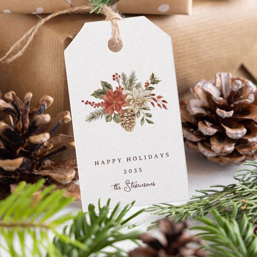 エレガントクリスマス ギフトタグ