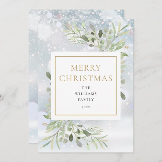 エレガントクリスマス シーズンカード (正面/裏面)