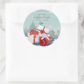 エレガントクリスマス |シール ラウンドシール (バッグ)
