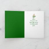 エレガントクリスマス、バーンドウル、鳥 カード (内部)