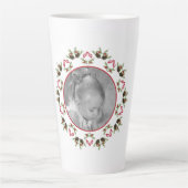 エレガントクリスマス・ピネコーングリーンリーの休日の写真 カフェラテマグ (正面)