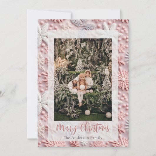 エレガントクリスマス |フォトホリデーカード シーズンカード (正面)