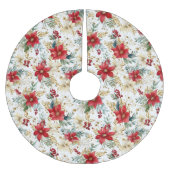 エレガントクリスマス ブラッシュドポリエステルツリースカート (正面)