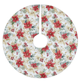 エレガントクリスマス ブラッシュドポリエステルツリースカート