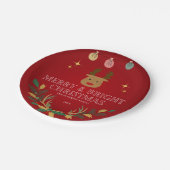 エレガントクリスマス ペーパープレート (アングル)