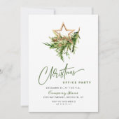 エレガントクリスマス・ホリデー・パーティー 招待状 (正面)