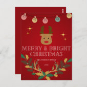 エレガントクリスマス ポストカード (正面/裏面)