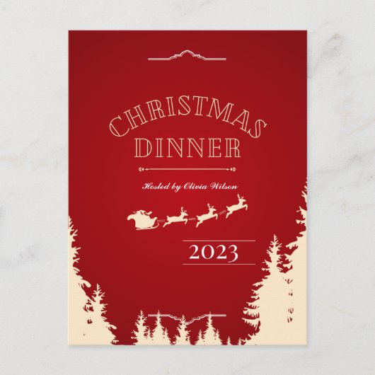 エレガントクリスマス ポストカード (正面)