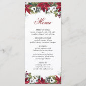 エレガントクリスマス・レッド・ポ結婚ーネスティアの夕食 メニュー (正面)