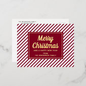 エレガントクリスマス 箔シーズンポストカード (正面/裏面)