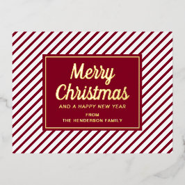 エレガントクリスマス 箔シーズンポストカード