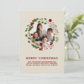 エレガントクリスモダンスリースクリーム写真 シーズンカード (スタンド正面)