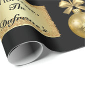 エレガントクリパーソナライズされたスマス ラッピングペーパー (ロールコーナー)