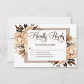 エレガントクリームとタンフローライスラーム結婚ズ 出欠カード (正面)