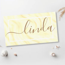 エレガントクリームカプチーノカリグラフィーシグネチャー