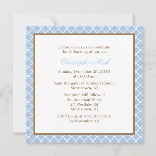 エレガントクローバー 招待状 (正面)