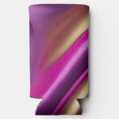 エレガントクーラーボックス-応援紫ピンクと金ゴールド- スリム缶クーラー (裏面)