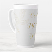 エレガントクール金ゴールド母 カフェラテマグ (左アングル)