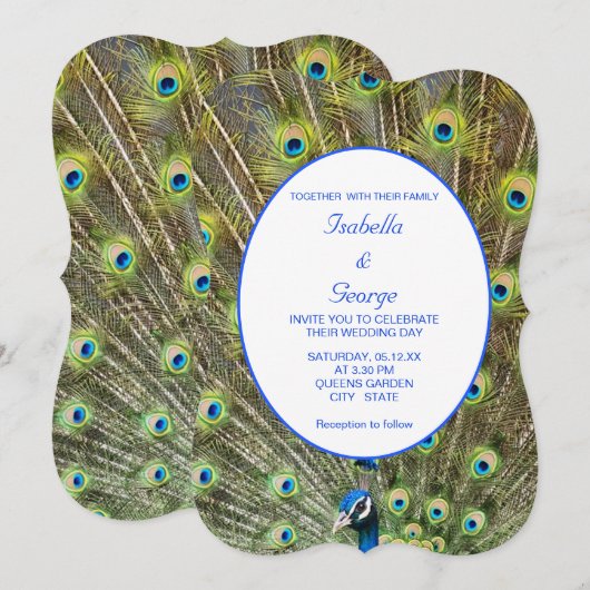 エレガントク結婚ス 招待状 (正面/裏面)