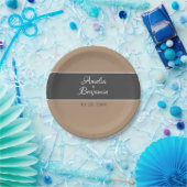 エレガントグシンプルレータイポグラフィ結婚ズ ペーパープレート (パーティー)