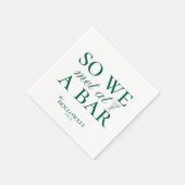 エレガントグパーソナライズされたリー結婚カクテル スタンダードカクテルナプキン (角)