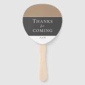 エレガントグモダンレーベージュキープサケ結婚ーズ ハンドファン (裏面)