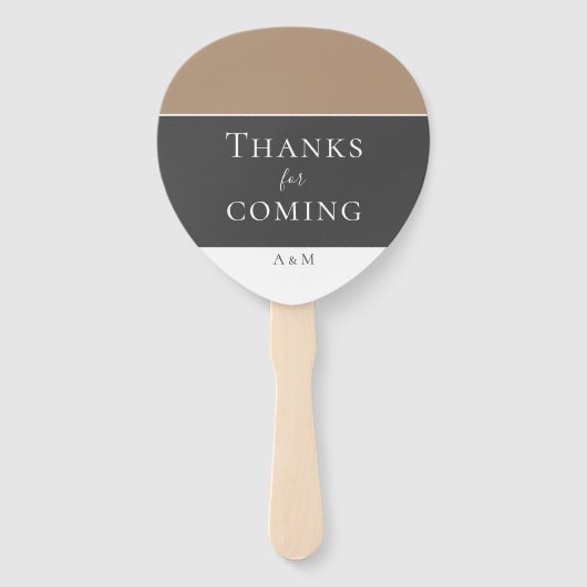 エレガントグモダンレーベージュキープサケ結婚ーズ ハンドファン (裏面)