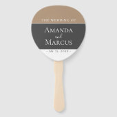 エレガントグモダンレーベージュキープサケ結婚ーズ ハンドファン (正面)