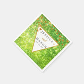 エレガントグユニークリー結婚ズ スタンダードカクテルナプキン (角)