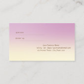 エレガントグラデーションスタイリッシュ,金ゴールド紹介カード 紹介カード (裏面)