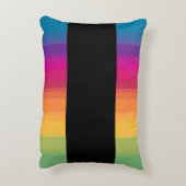 エレガントグラデーションモダンカラフル虹 アクセントクッション (裏面(縦))