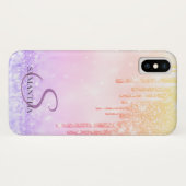 エレガントグラデーションラメドリップス Case-Mate iPhoneケース (裏面(横))