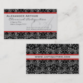 エレガントグランジインテリア・デザイナアンティーク・ディーラー 名刺 (正面/裏面)