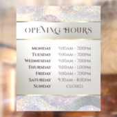 エレガントグリッターの水彩開放時間 ウィンドウサイン (シート2)