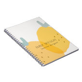 エレガントグリッターグリーンピンクアクアシャイニーきらめくプラン ノートブック (右側)