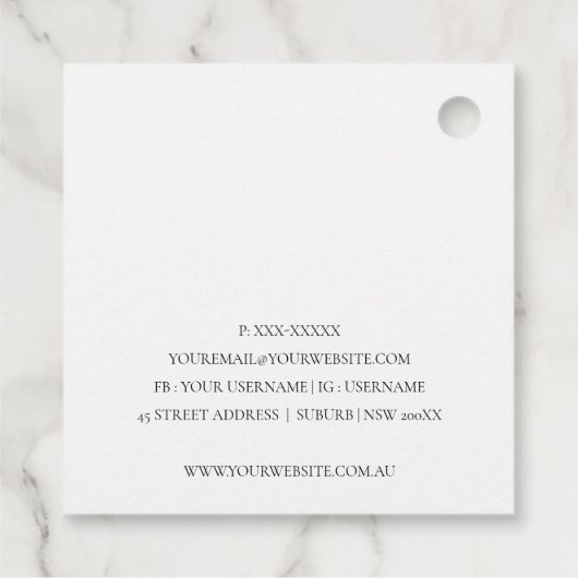 エレガントグリッターグリーンピンクアクアシャイニーきらめく フェイバータグ (裏面)